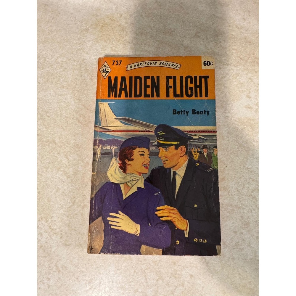 Maiden Flight Betty Beaty Harlequin Romance 737 Vintage Paperback 1973 Reprint